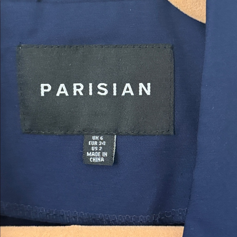 Parisian Fashion Double-Breasted Navy‎ women’s Blazer - Picture 8 of 8